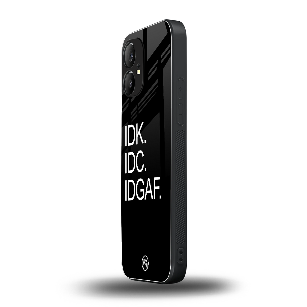idgaf back phone cover | glass case for nothing phone 1