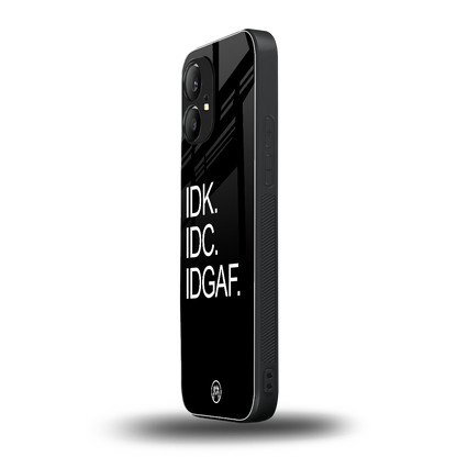 idgaf back phone cover | glass case for nothing phone 1