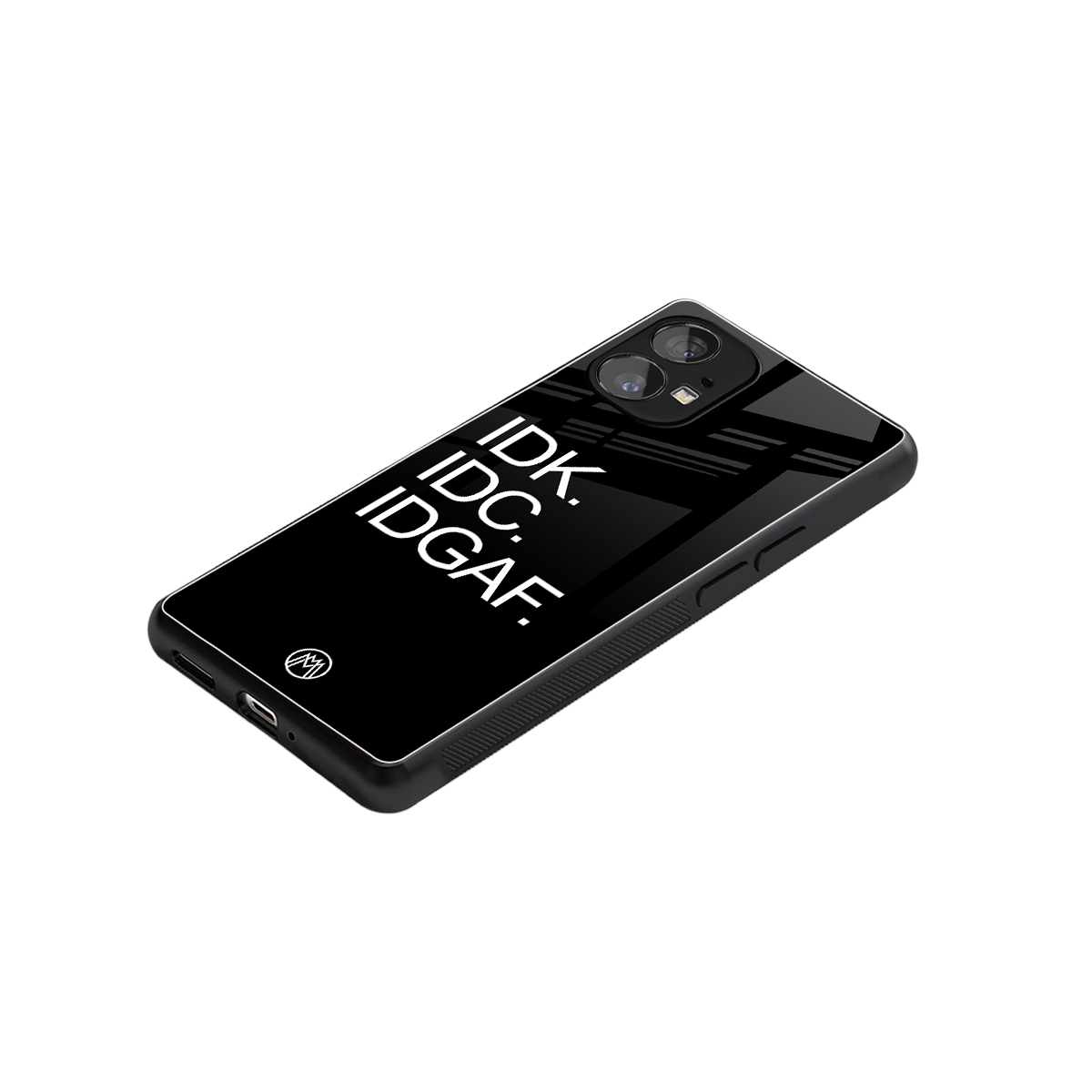 idgaf back phone cover | glass case for nothing phone 1