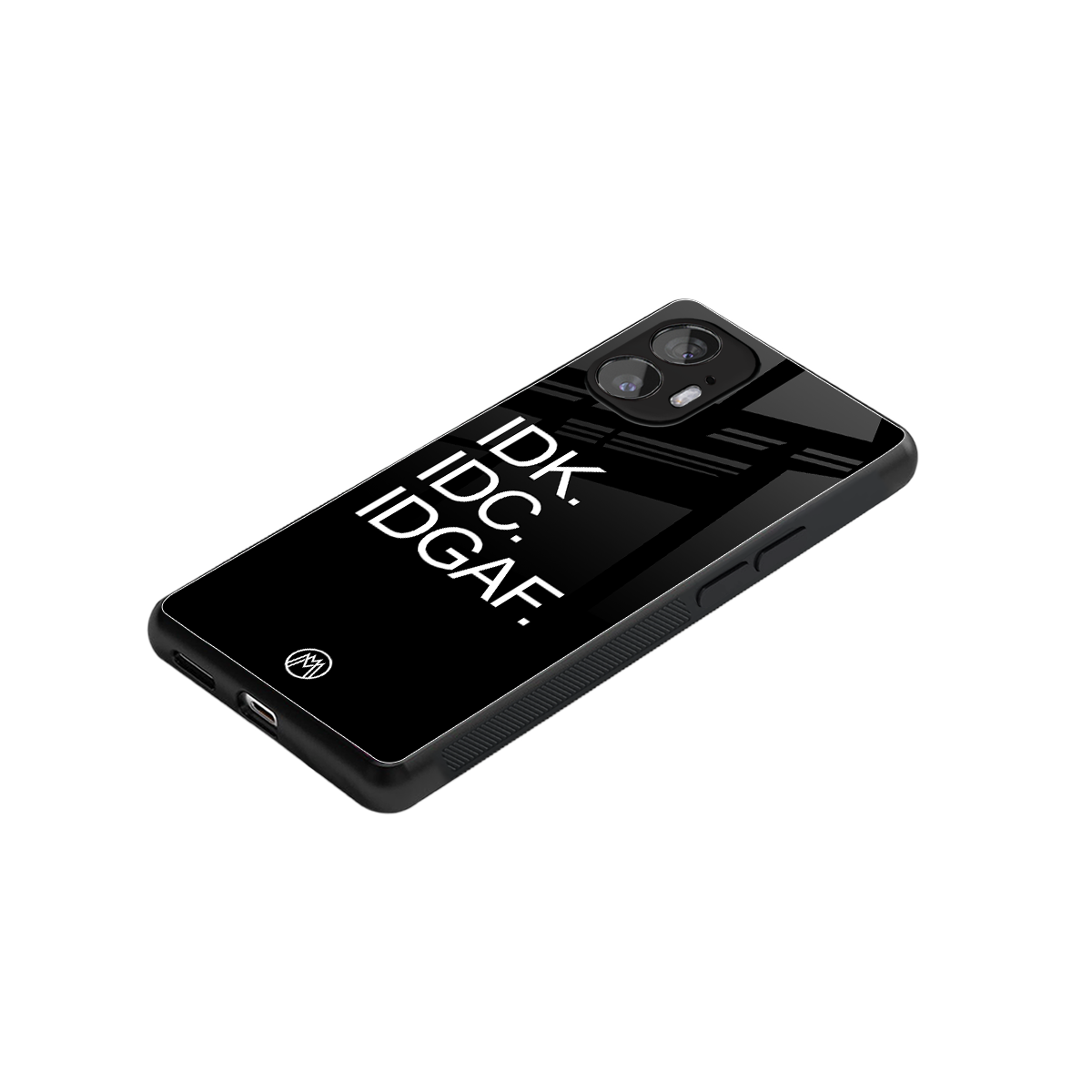 idgaf back phone cover | glass case for nothing phone 2