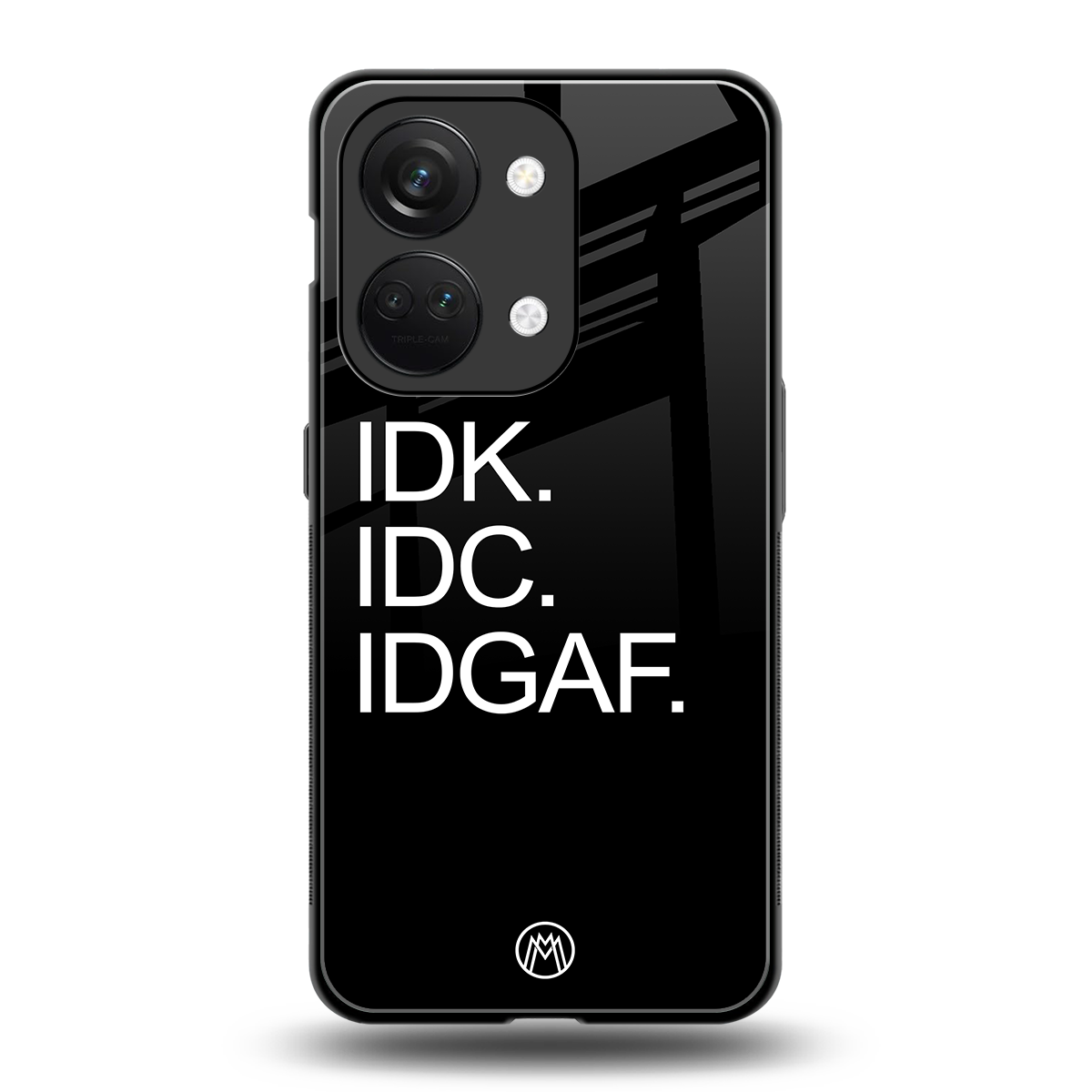 idgaf back phone cover | glass case for oneplus nord 3