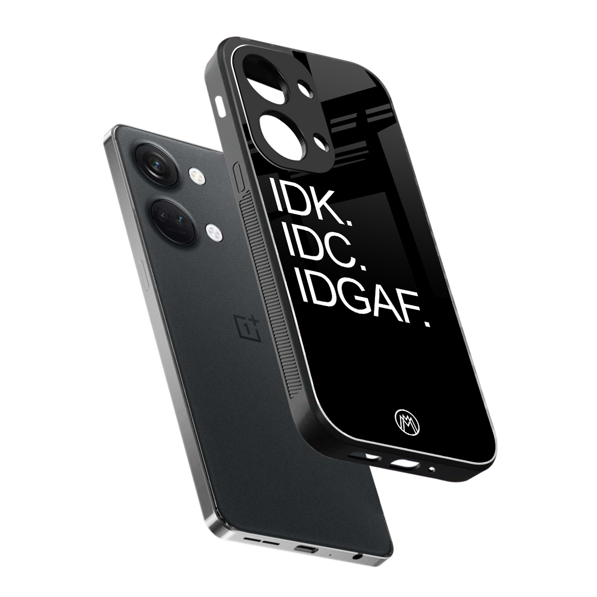 idgaf back phone cover | glass case for oneplus nord 3