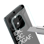 idgaf back phone cover | glass case for oneplus nord 3