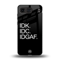 idgaf back phone cover | glass case for oneplus nord 4
