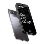 idgaf back phone cover | glass case for oneplus nord 4