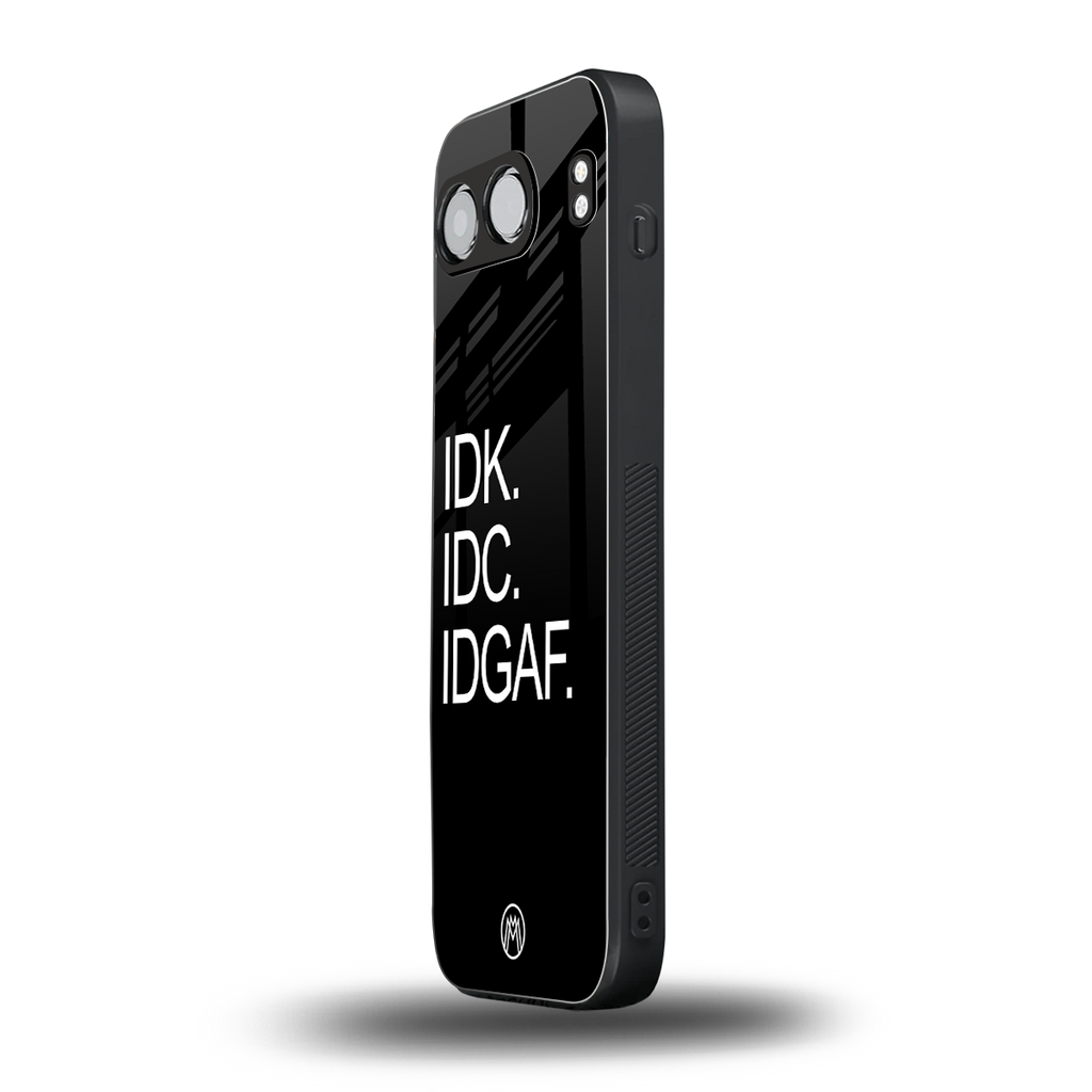idgaf back phone cover | glass case for oneplus nord 4