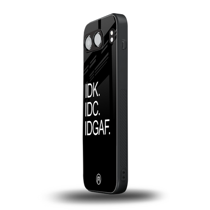 idgaf back phone cover | glass case for oneplus nord 4