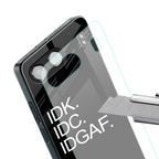 idgaf back phone cover | glass case for oneplus nord 4