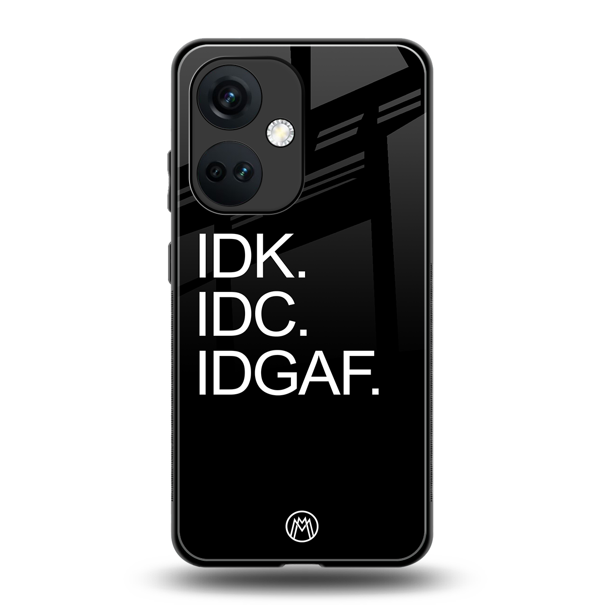 idgaf back phone cover | glass case for oneplus nord ce 3