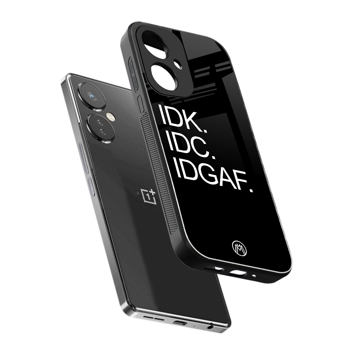 idgaf back phone cover | glass case for oneplus nord ce 3