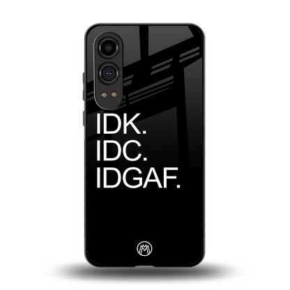 idgaf back phone cover | glass case for oneplus nord ce 4 lite