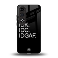 idgaf back phone cover | glass case for oneplus nord ce 4
