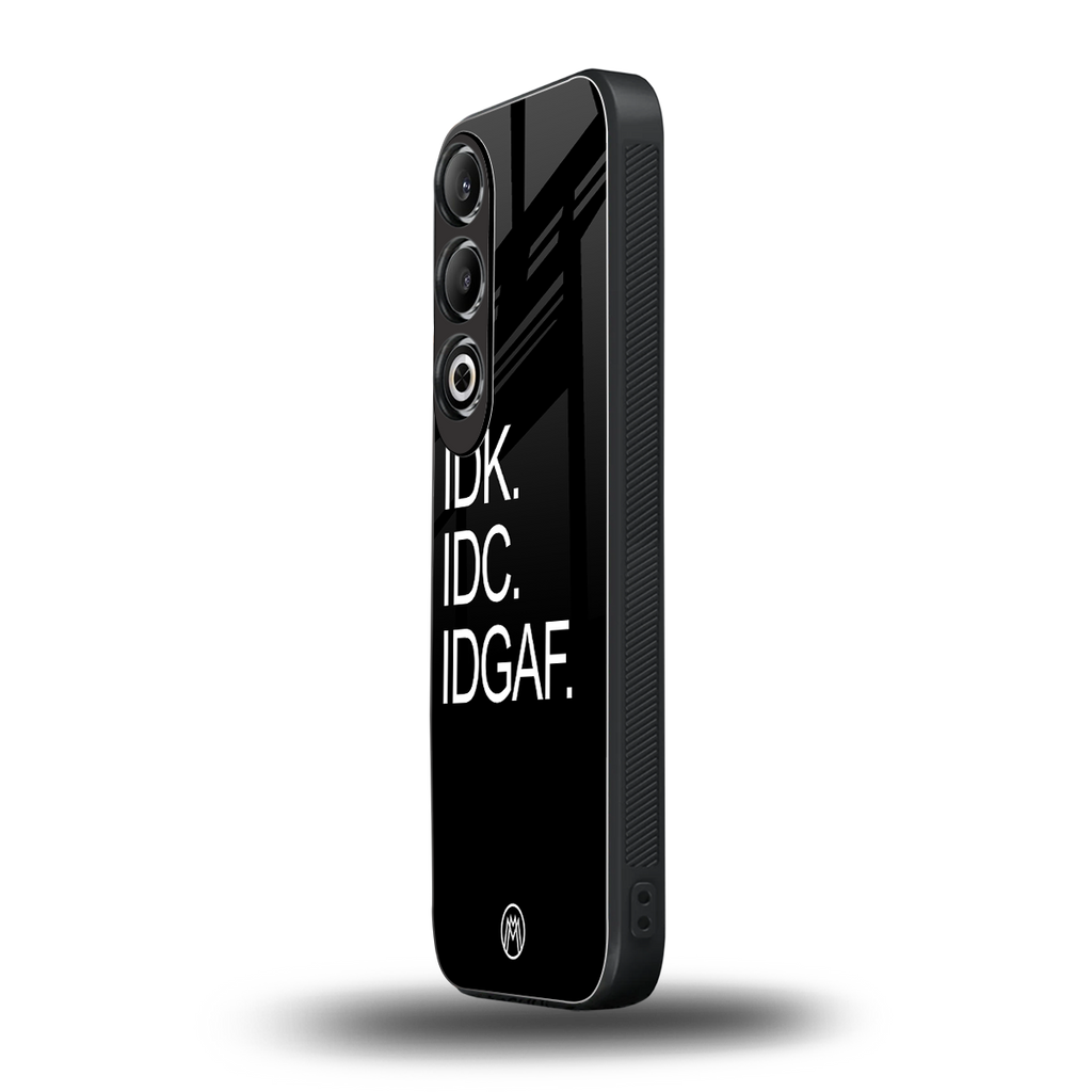 idgaf back phone cover | glass case for oneplus nord ce 4