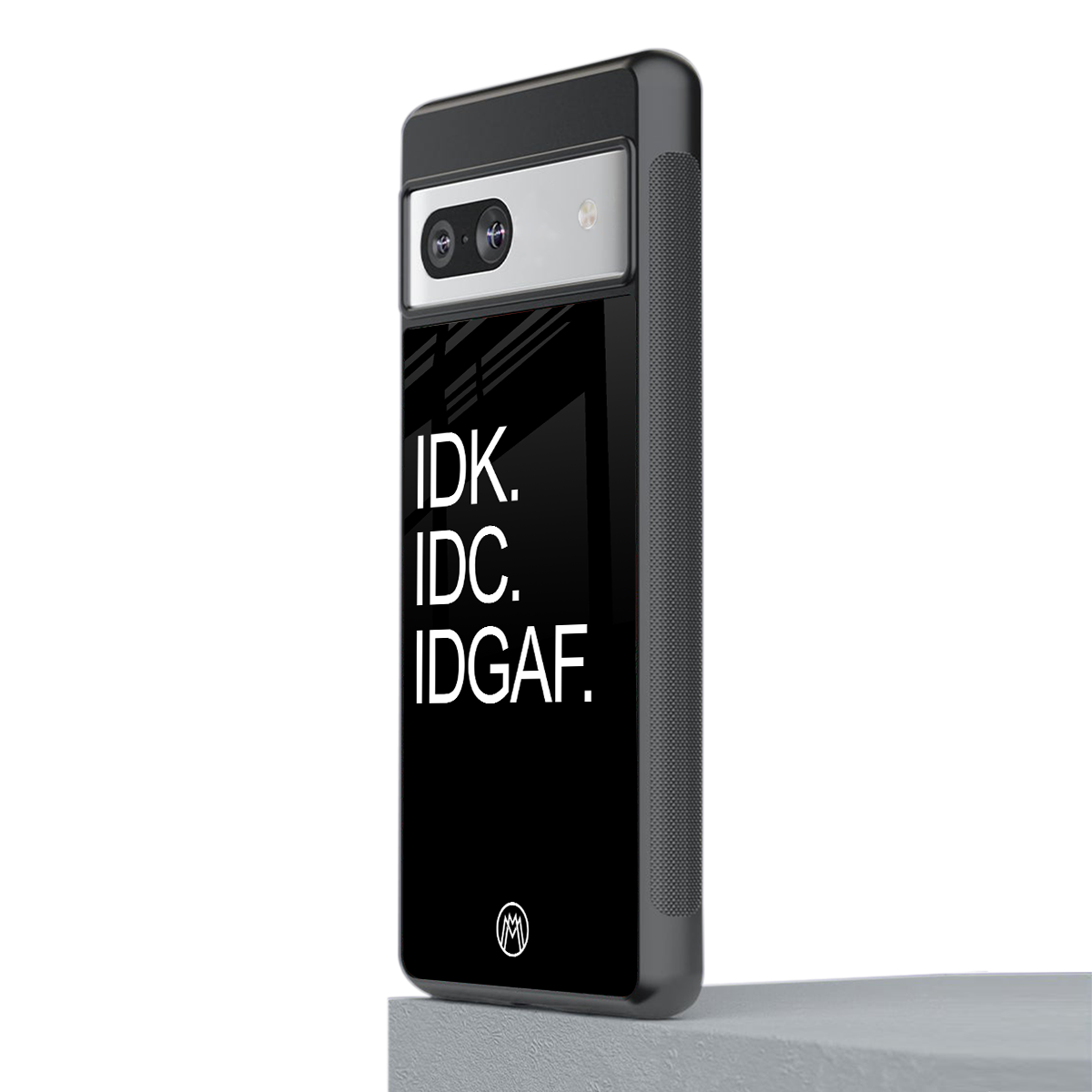 idgaf back phone cover | glass case for Google Pixel 7A