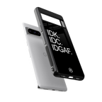 idgaf back phone cover | glass case for google pixel 8 pro