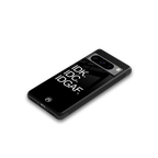 idgaf back phone cover | glass case for google pixel 8 pro