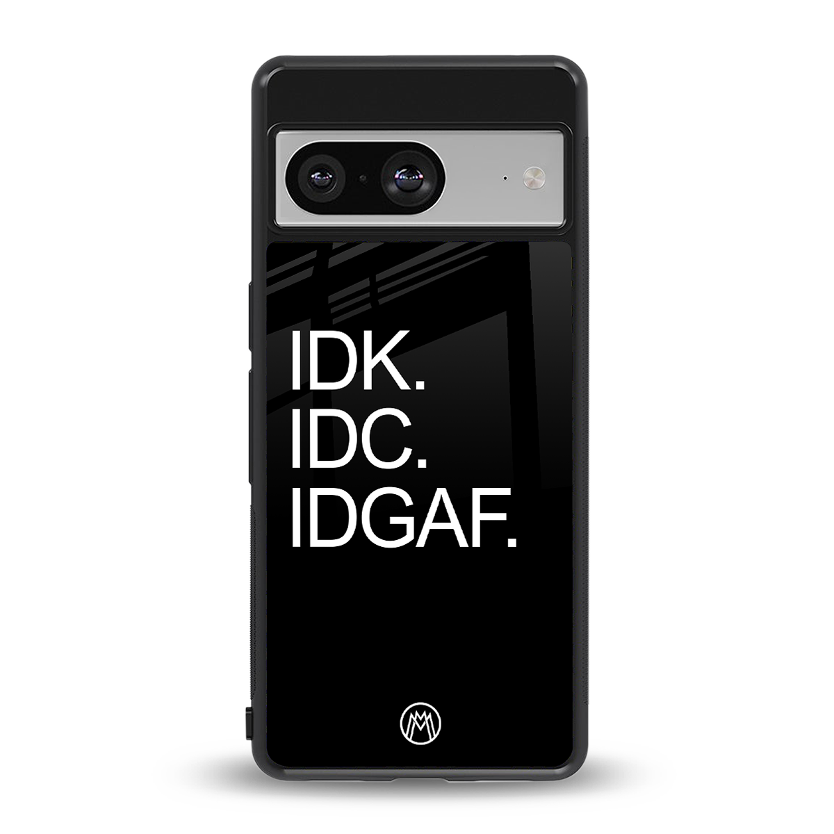 idgaf back phone cover | glass case for Google Pixel 8