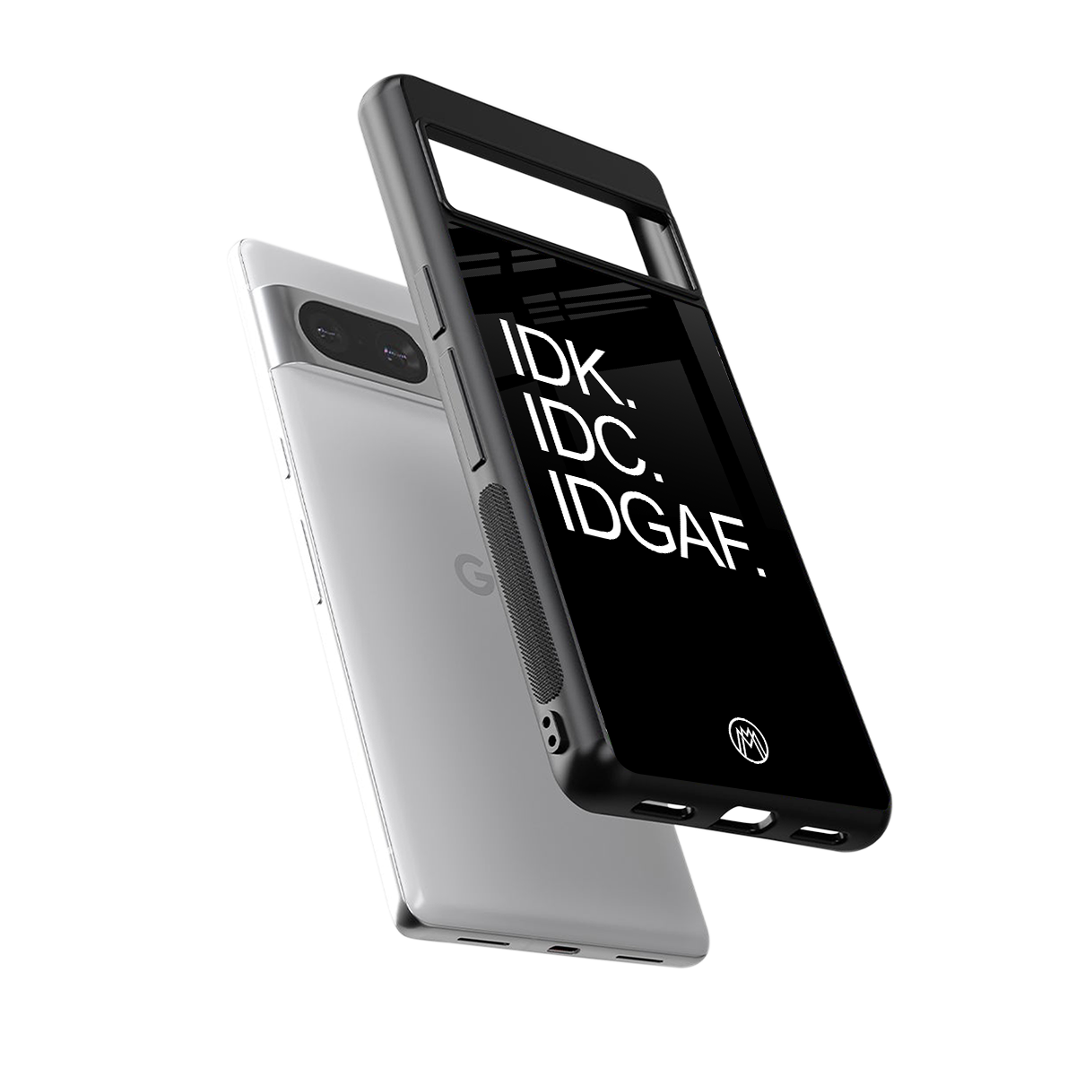 idgaf back phone cover | glass case for Google Pixel 8