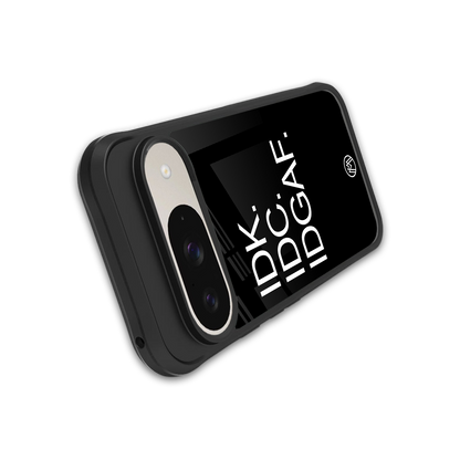 idgaf back phone cover | glass case for google pixel 9