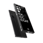 idgaf back phone cover | glass case for samsung galaxy s23 ultra