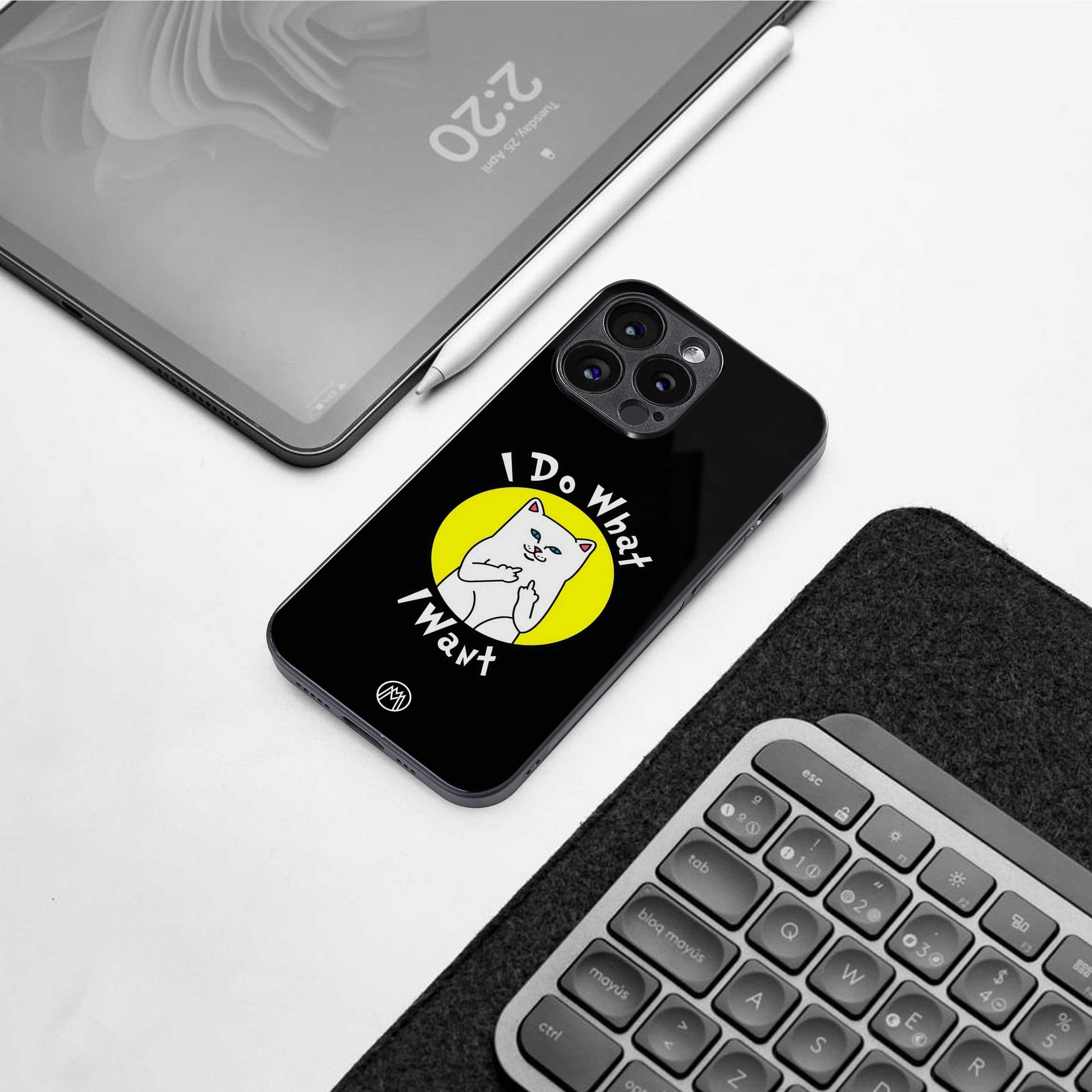 i do what i want back phone cover | glass case for nothing phone 1
