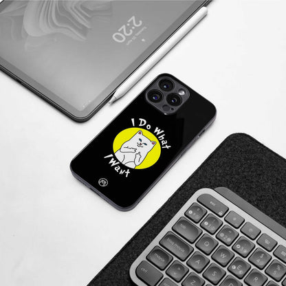 i do what i want back phone cover | glass case for iphone 13 pro max
