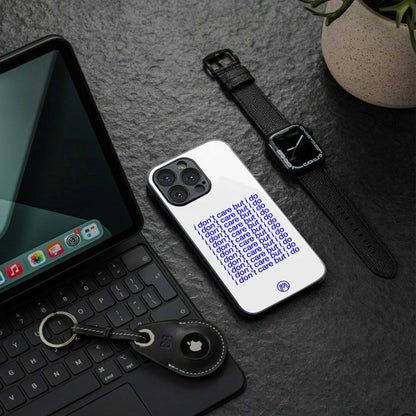 i don't care but i do back phone cover | glass case for Google Pixel 7A