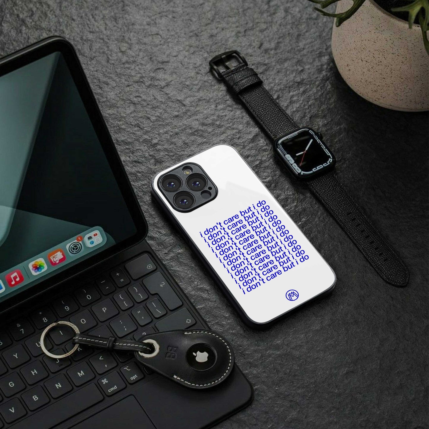 i don't care but i do back phone cover | glass case for Google Pixel 6A