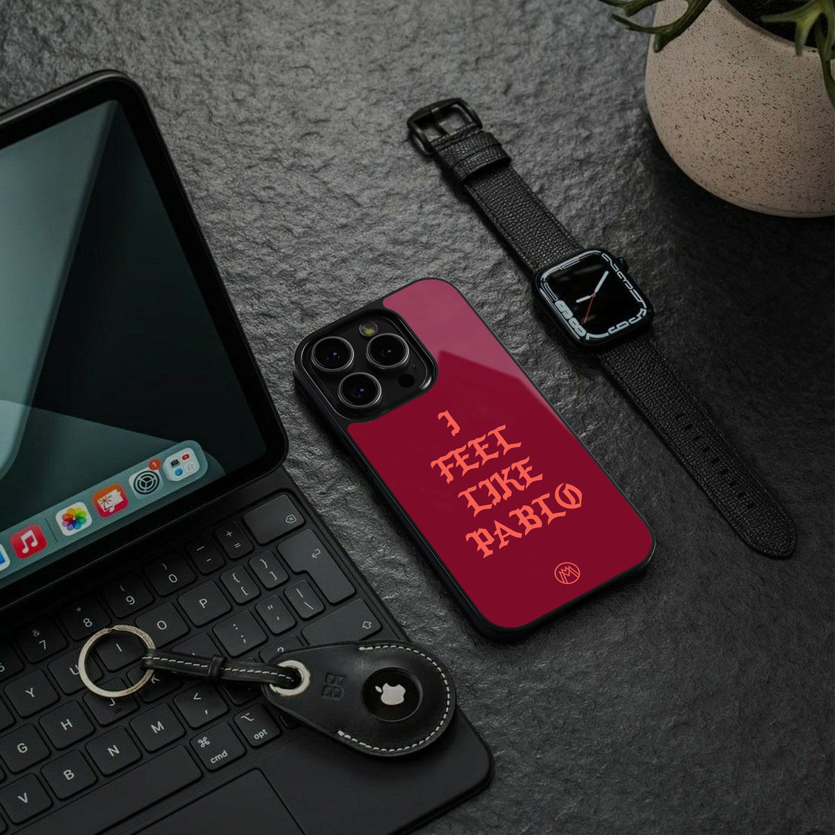 i feel like pablo back phone cover | glass case for iphone 16 pro