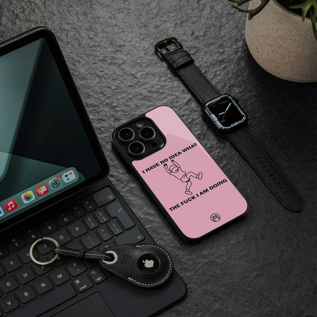 i have no idea back phone cover | glass case for iphone 14 pro max