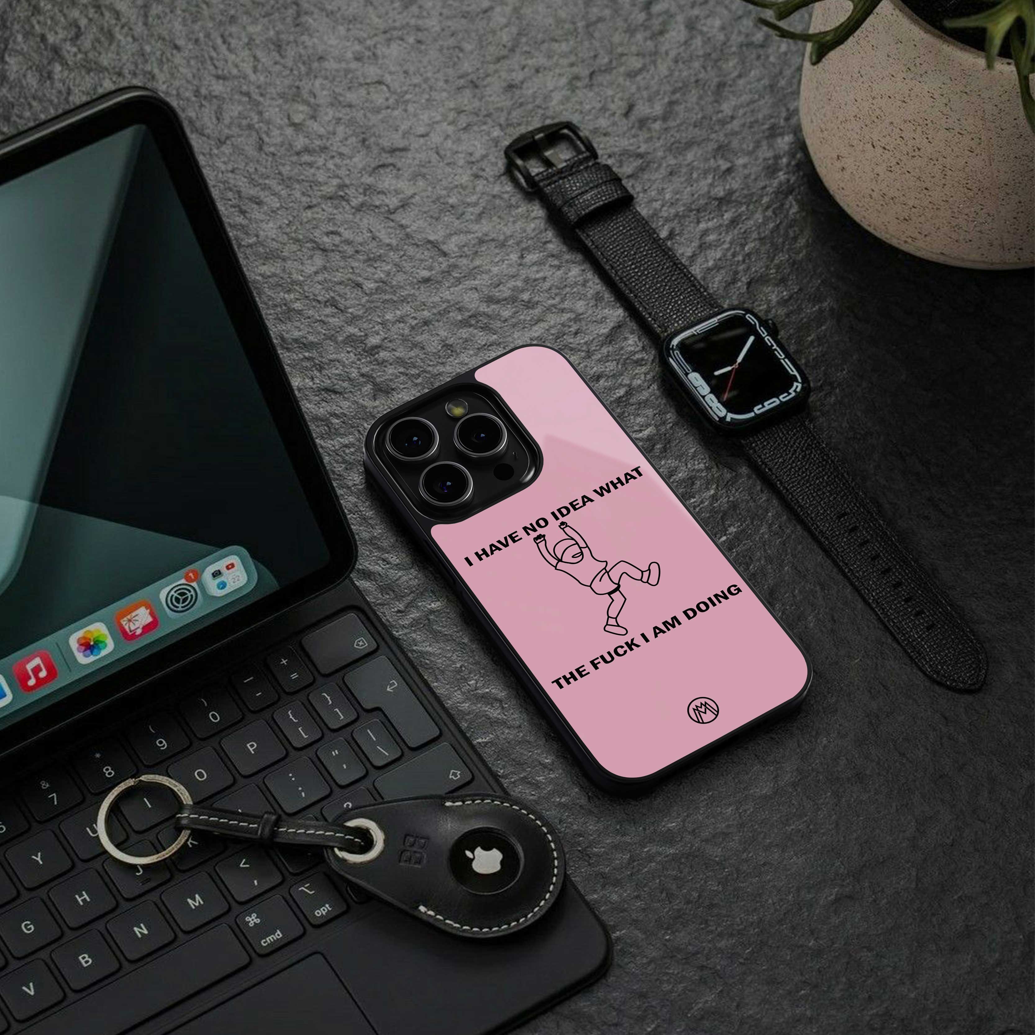 i have no idea back phone cover | glass case for iphone 14 pro max