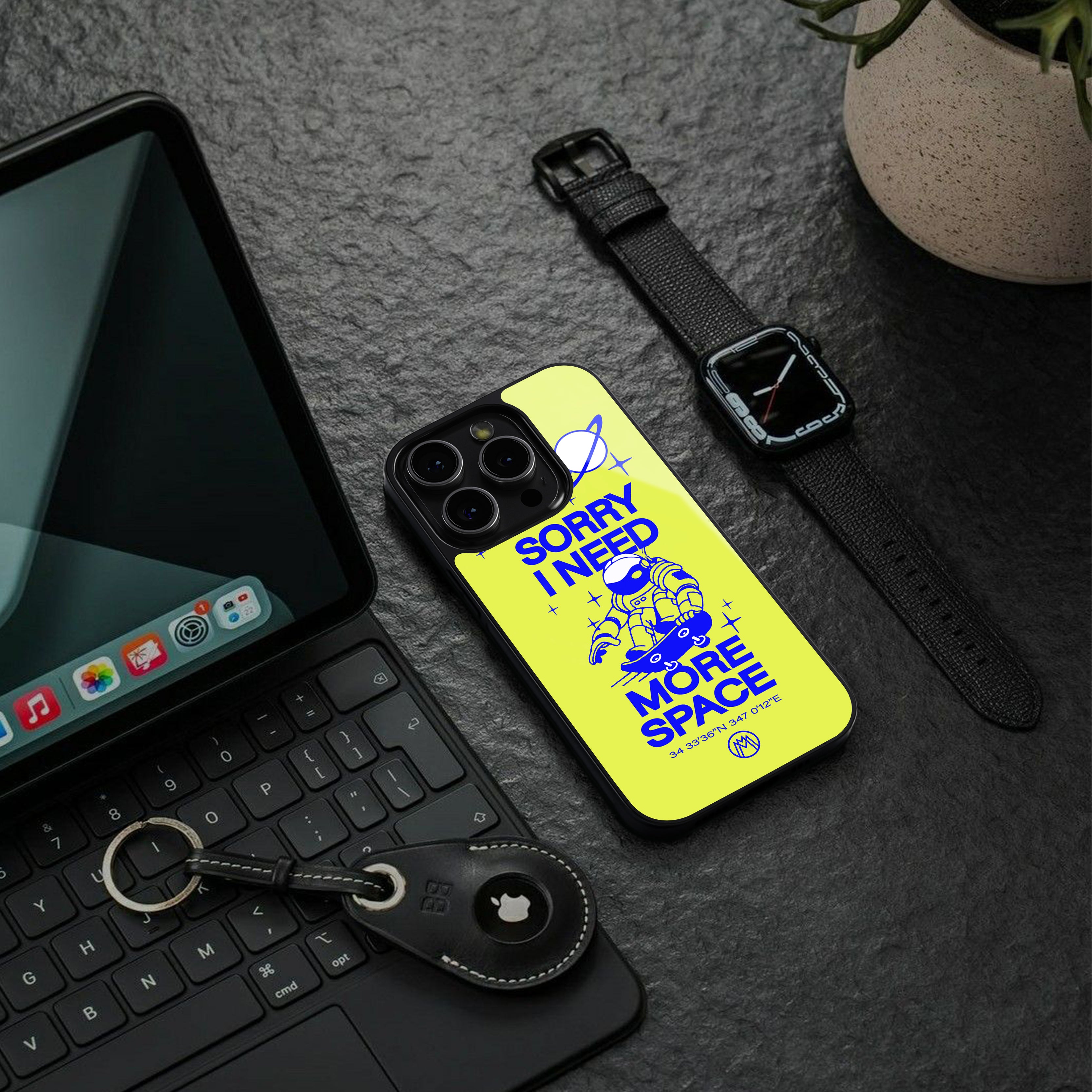 i need more space back phone cover | glass case for iphone 16 plus
