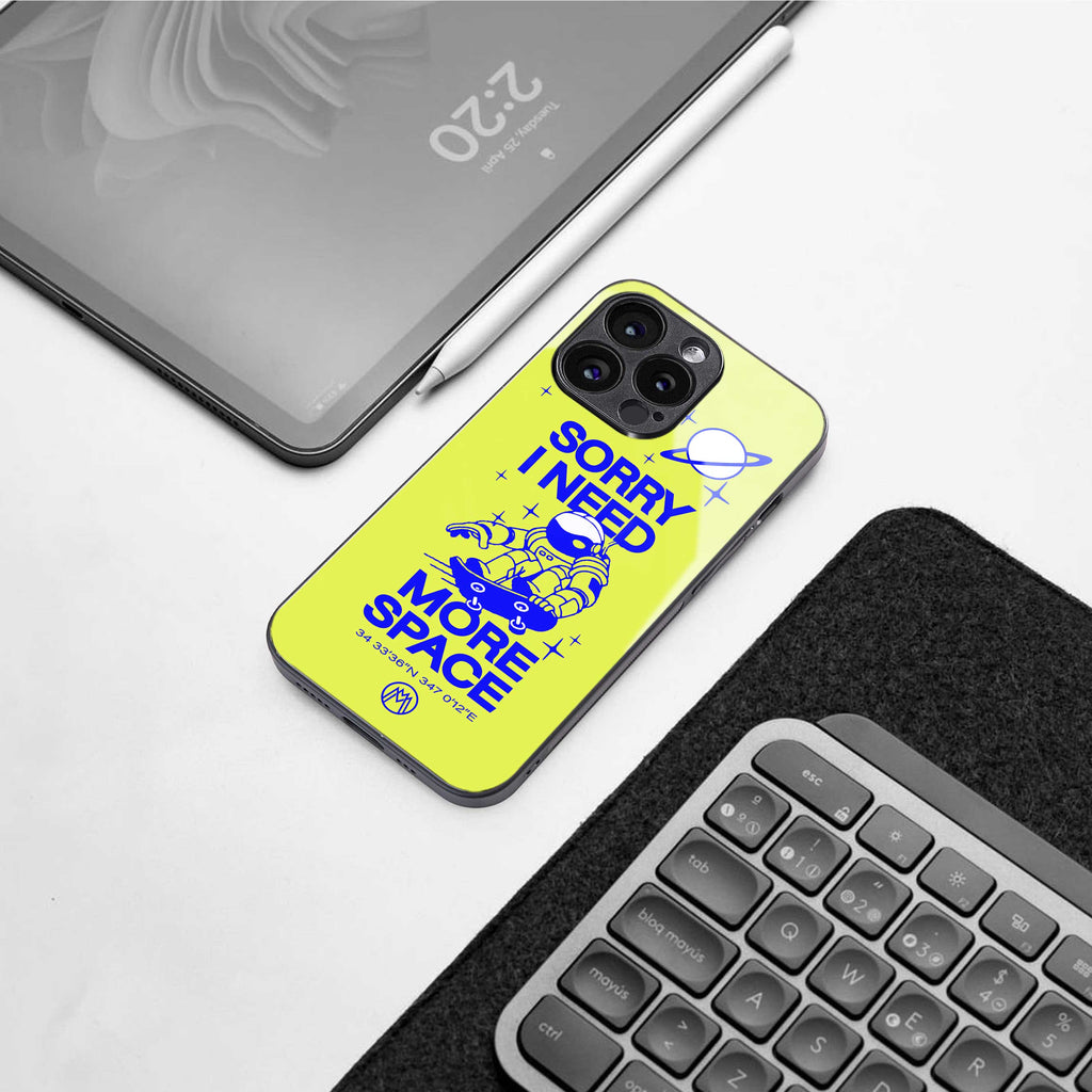 i need more space back phone cover | glass case for iphone 14 pro max