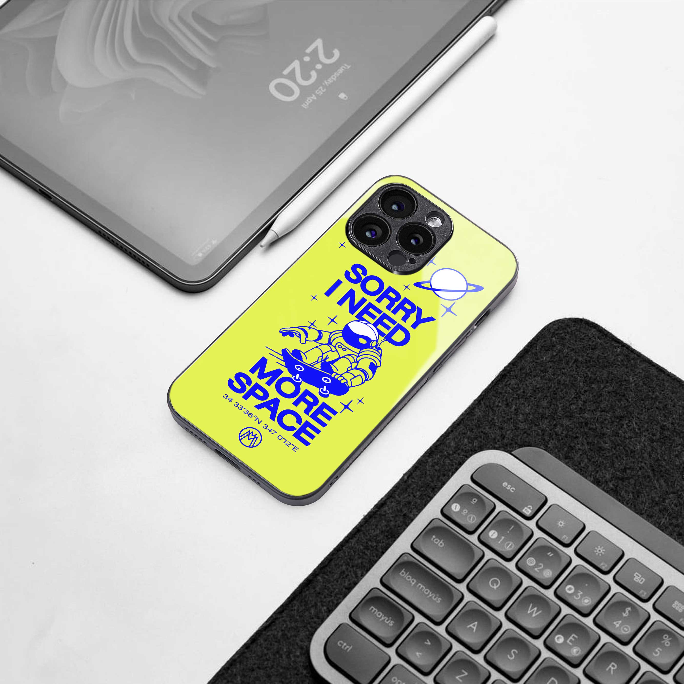 i need more space back phone cover | glass case for iphone 14 pro max
