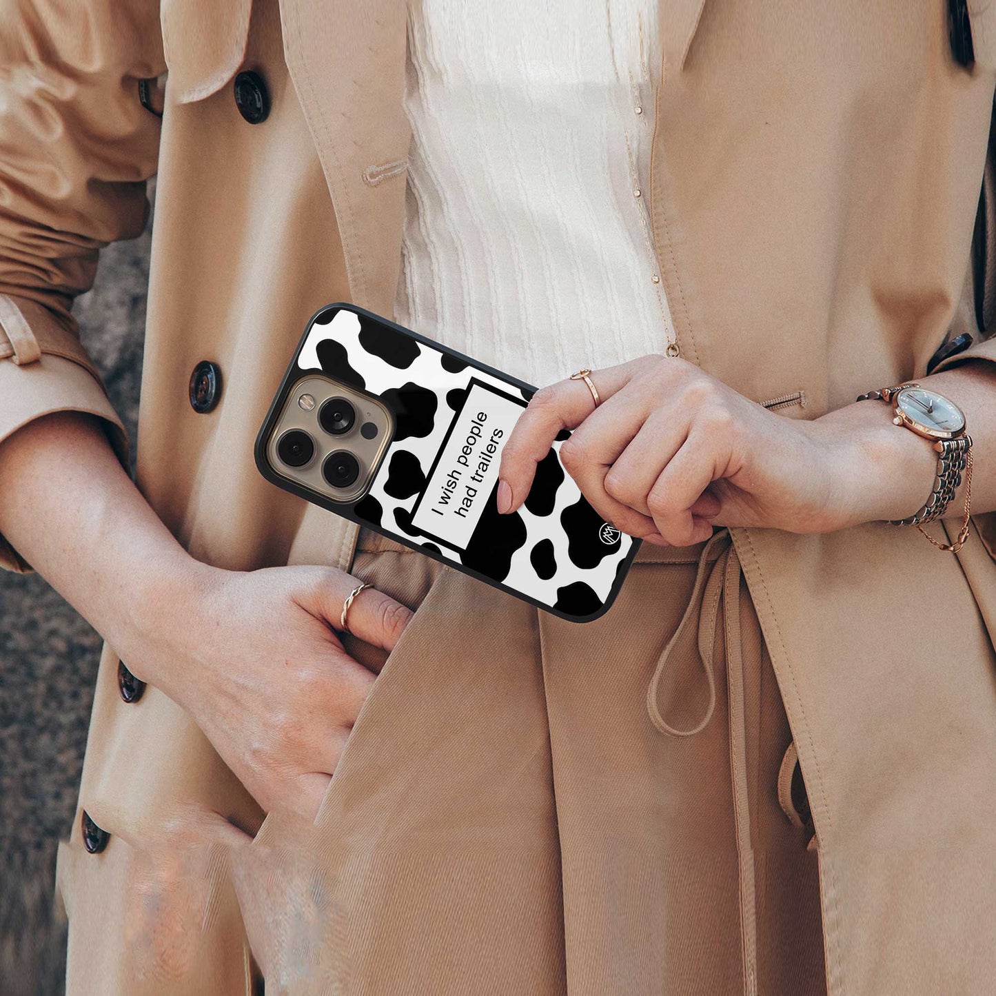 i wish people had trailers back phone cover | glass case for iphone 14