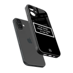 i'm dope in real life black glass back phone cover | glass case for iphone 16 plus