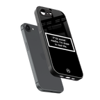 i'm dope in real life black glass back phone cover | glass case for iphone 16e