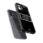 i'm dope in real life black glass back phone cover | glass case for nothing phone 2