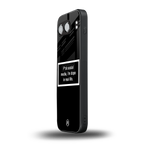 i'm dope in real life black glass back phone cover | glass case for oneplus nord 4
