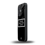 i'm dope in real life black glass back phone cover | glass case for oneplus nord ce 3