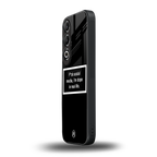 i'm dope in real life black glass back phone cover | glass case for oneplus nord ce 4