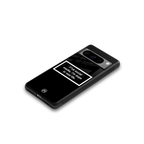 i'm dope in real life black glass back phone cover | glass case for google pixel 8 pro