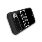 i'm not interested black back phone cover | glass case for google pixel 9 pro