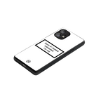 i'm not interested white back phone cover | glass case for nothing phone 1