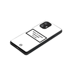 i'm not interested white back phone cover | glass case for nothing phone 2