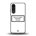 i'm not interested white back phone cover | glass case for oneplus nord ce 4 lite