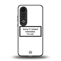 i'm not interested white back phone cover | glass case for oneplus nord ce 4