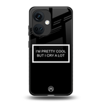 i'm pretty cool black edition back phone cover | glass case for oneplus nord ce 3