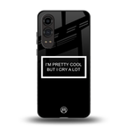 i'm pretty cool black edition back phone cover | glass case for oneplus nord ce 4 lite