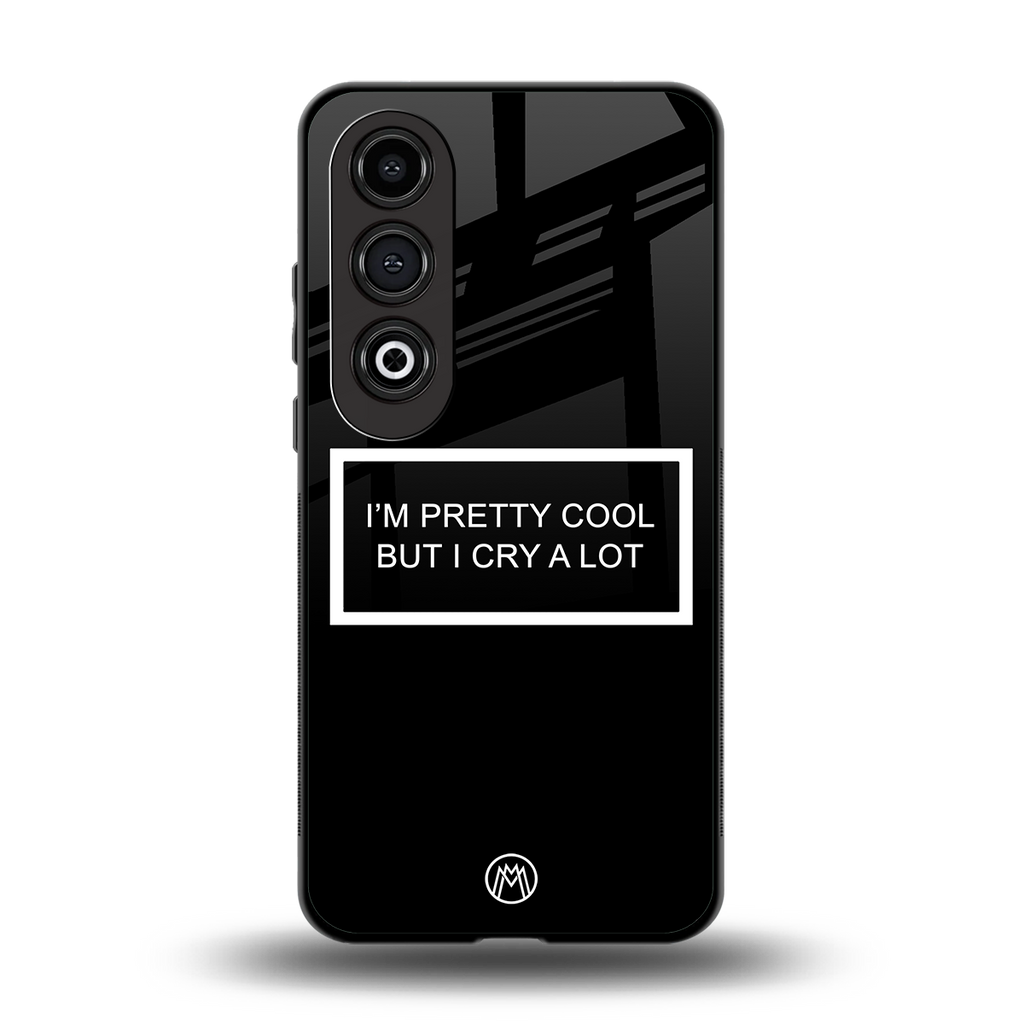 i'm pretty cool black edition back phone cover | glass case for oneplus nord ce 4
